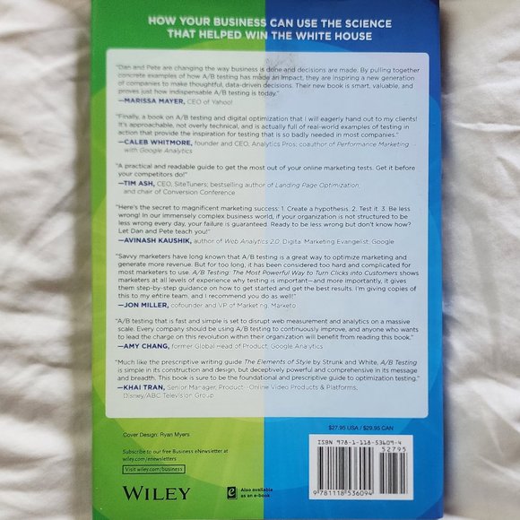 A/B Testing; The Most Powerful Way To Turn Clicks Into Customers By Dan Siroker - Picture 4 of 6